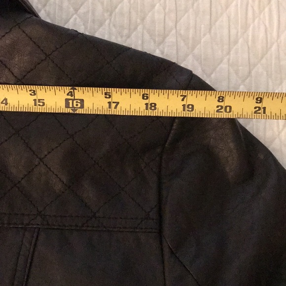 Lane Crawford Black Faux Leather Coat  Siz… - Picture 11 of 14